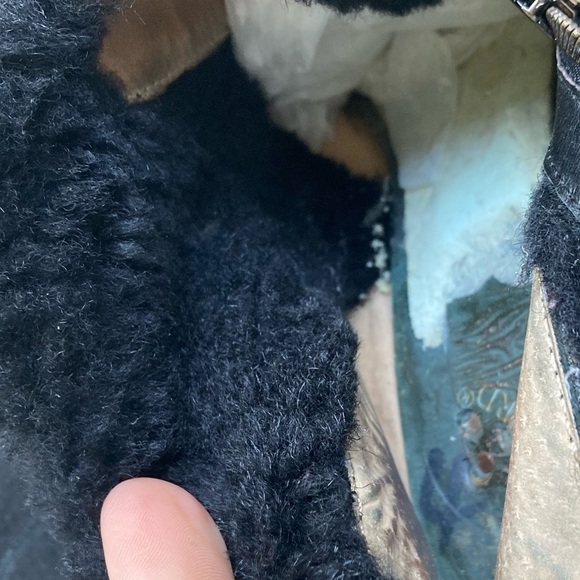 Matt Bernson Valentino Fur Lined Fold Over Booties Size 7 - Picture 8 of 9